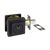 Zanda Square Slimline Deadbolt Matte Black
