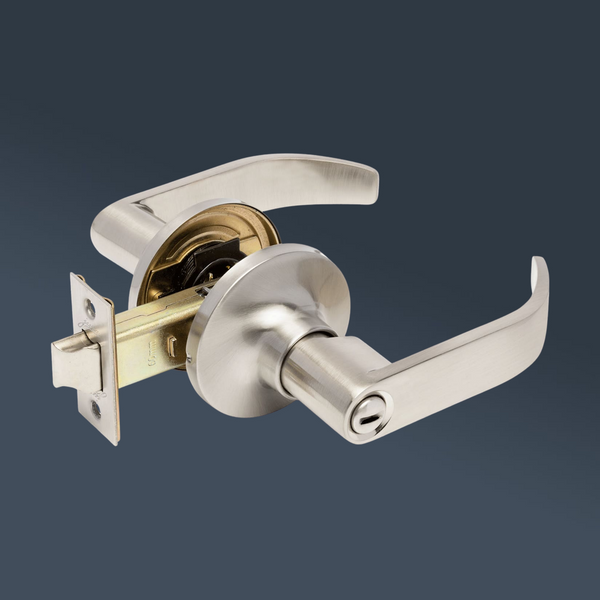 Zanda Zenith Integrated Privacy Set Door Handle Brushed Nickel