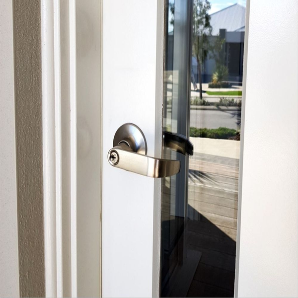 Zanda Zenith Integrated Privacy Set Door Handle Brushed Nickel