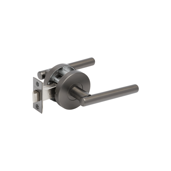 Zanda Baxter Passage Set Door Handle Graphite Nickel