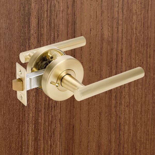 Zanda Baxter Privacy Set Satin Brass