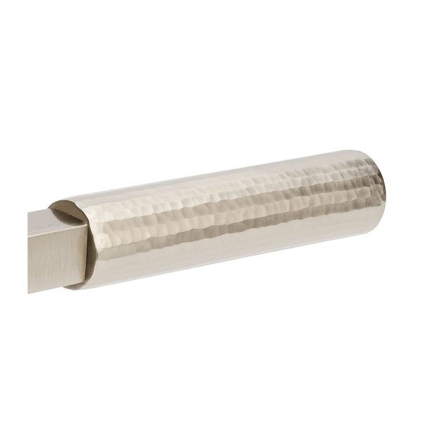 Zanda Zurich Hammered Privacy Lever Set Door Handle Brushed Nickel