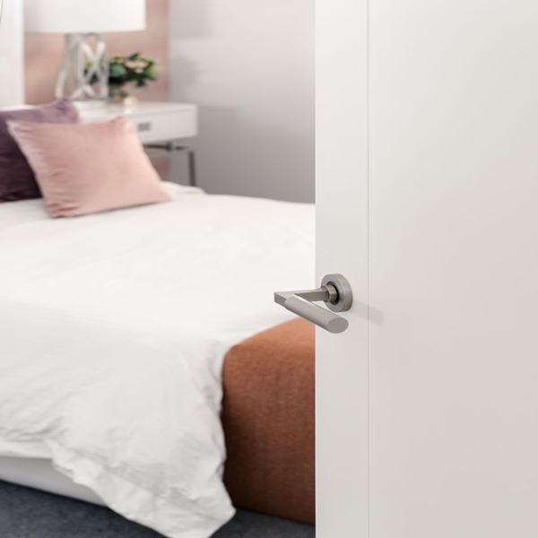 Zanda Zurich Dummy Lever Set Door Handle Brushed Nickel