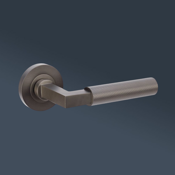 Zanda Zurich Passage Lever Set Door Handle Graphite Nickel