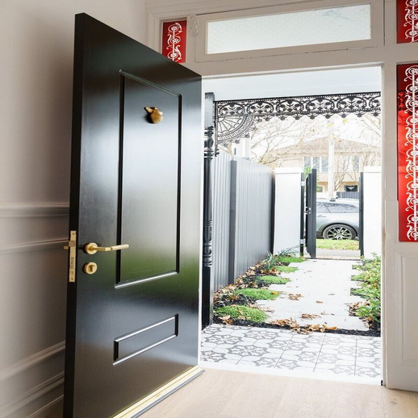 Zanda Zurich Separate Privacy Lever Set Door Handle Satin Brass