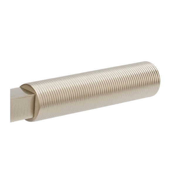 Zanda Zurich Fluted Passage Lever Set Door Handle Brushed Nickel