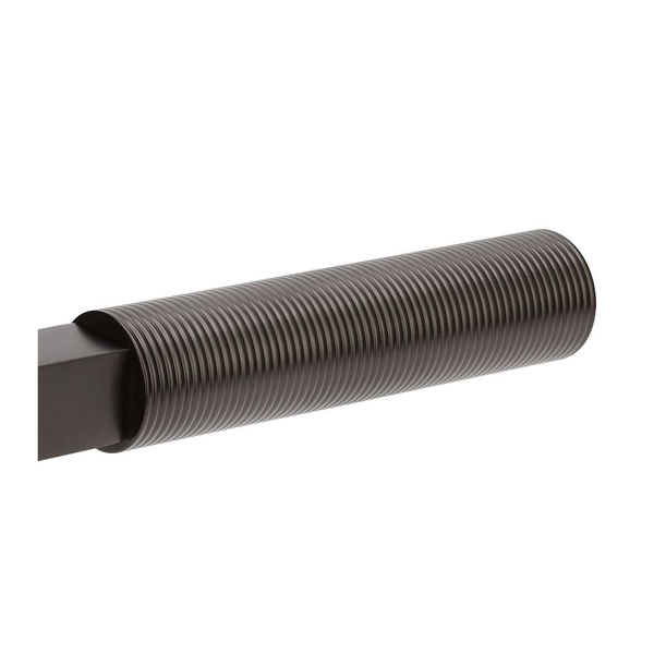 Zanda Zurich Fluted Privacy Lever Set Door Handle Graphite Nickel