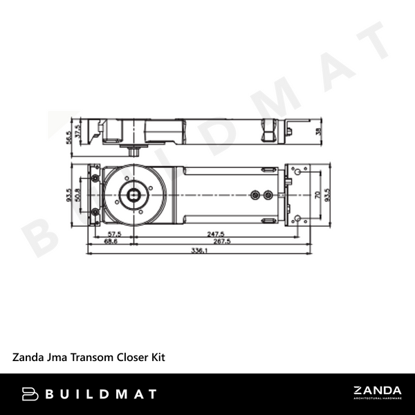 Zanda Jma Transom Closer Kit
