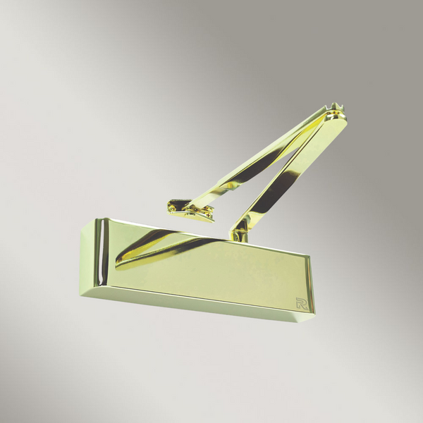 Zanda Architectural Door Closer (EN2-5) with Cover Polished Brass (PVD)