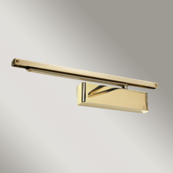 Zanda Architectural Slide Arm Door Closer (EN2-5) with Cover Polished Brass