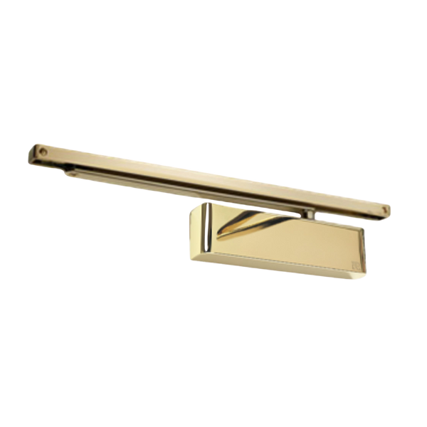 Zanda Architectural Slide Arm Door Closer (EN2-5) with Cover Polished Brass