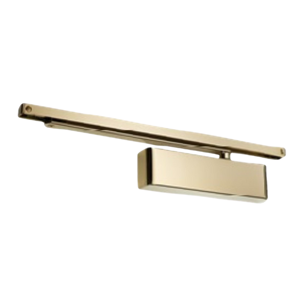 Zanda Architectural Slide Arm Door Closer (EN2-5) with Cover Satin Brass
