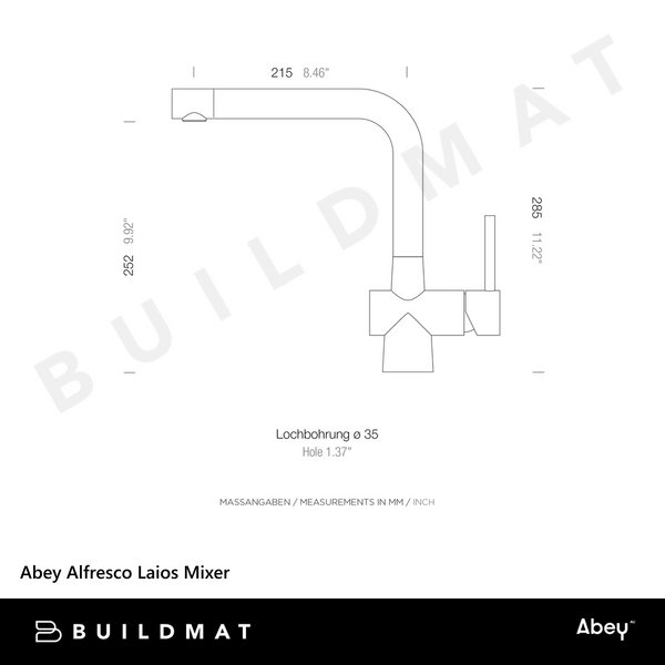 Abey Alfresco Laios Mixer Stainless Steel