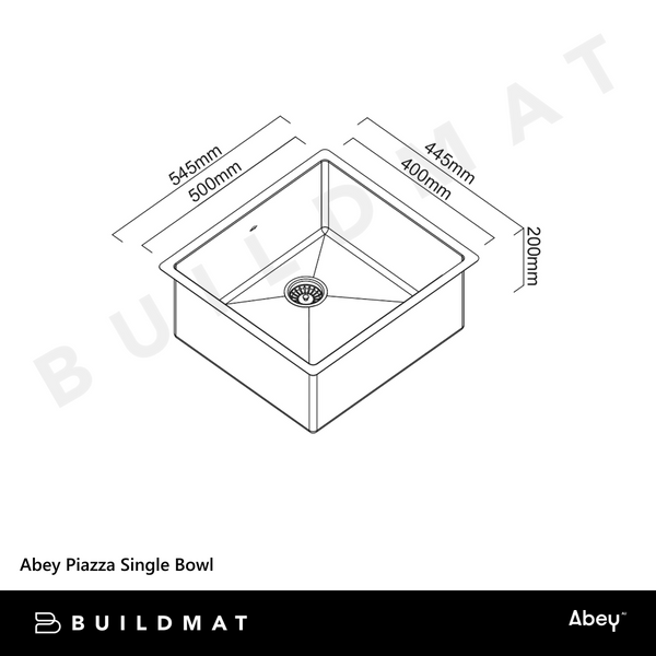 Abey Piazza Single Bowl Gold