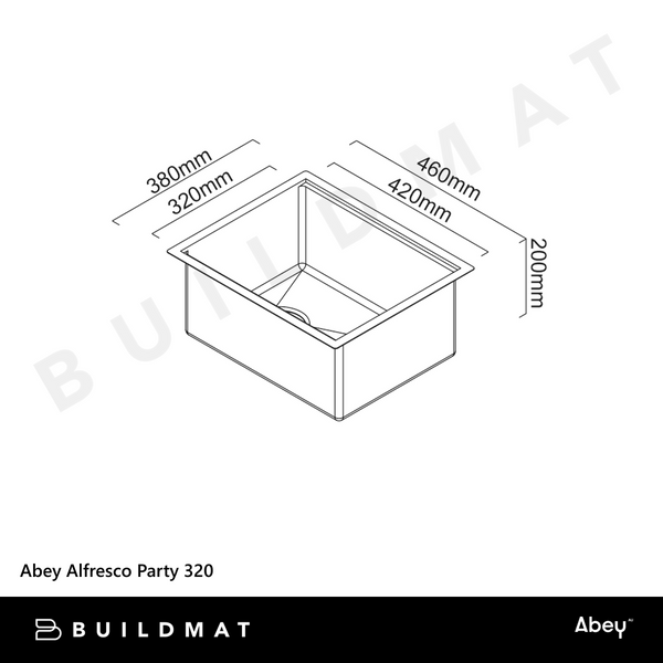 Abey Alfresco Party 320 Stainless Steel