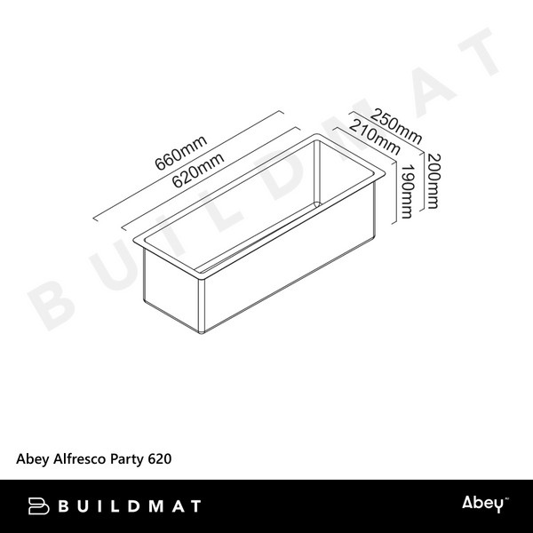 Abey Alfresco Party 620 Stainless Steel