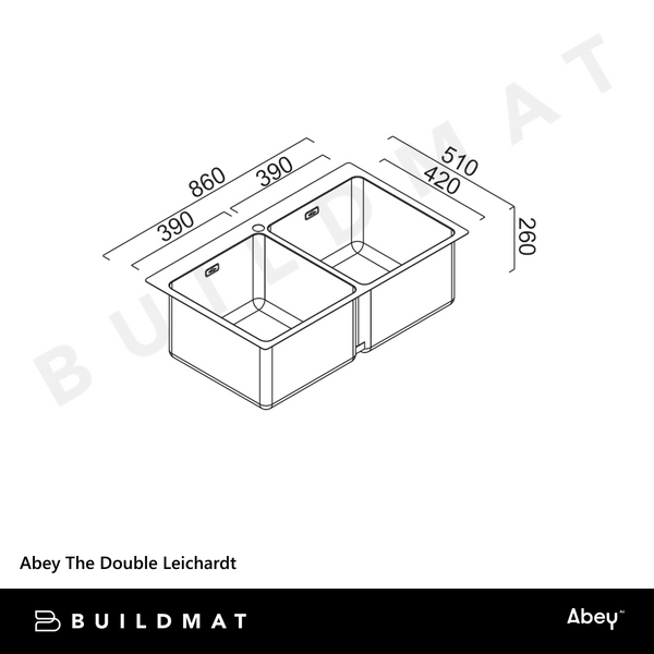 Abey The Double Leichardt Stainless Steel