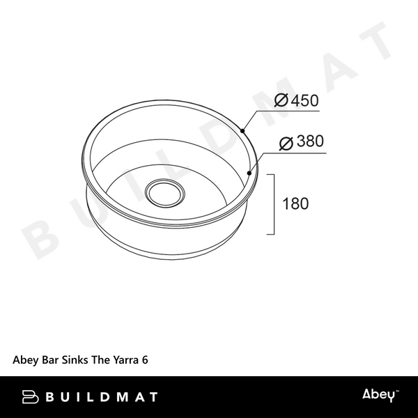 Abey Bar Sinks The Yarra 6 Stainless Steel