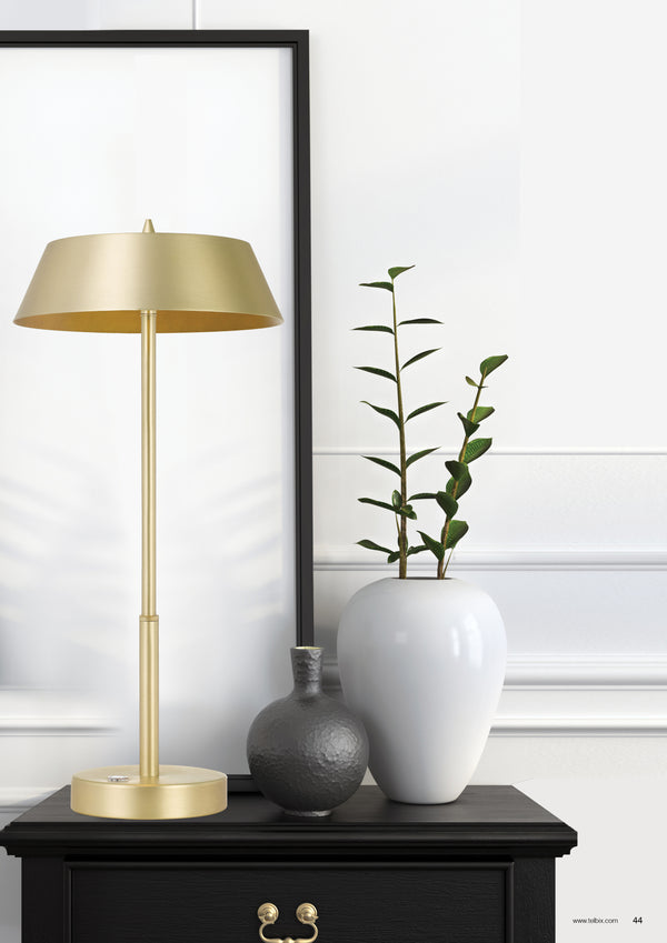 Telbix Allure 7W Led Table Lamp Brass Gold