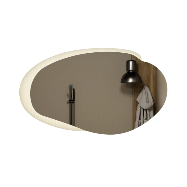 Aulic Evanston LED Mirror With Acrylic Edge 1100mm Matte Grey