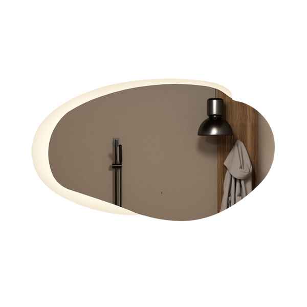 Aulic Evanston LED Mirror With Acrylic Edge 1100mm Matte White