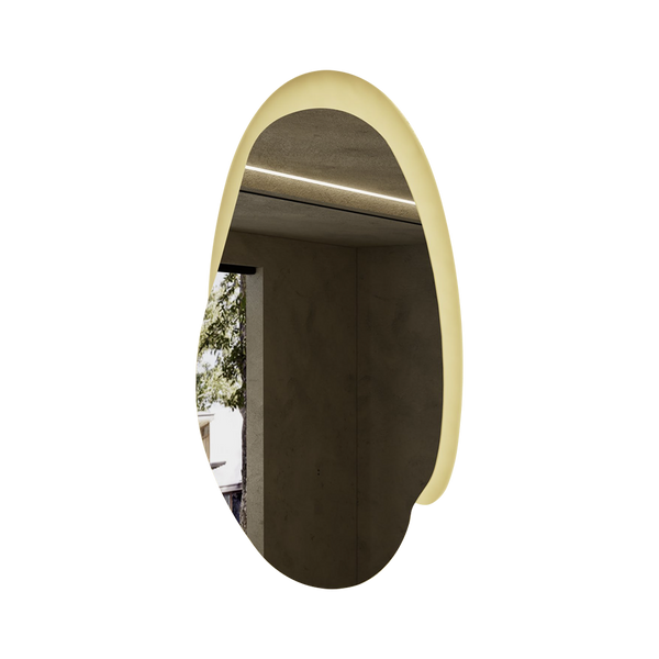 Aulic Evanston LED Mirror With Acrylic Edge 530mm Matte Grey