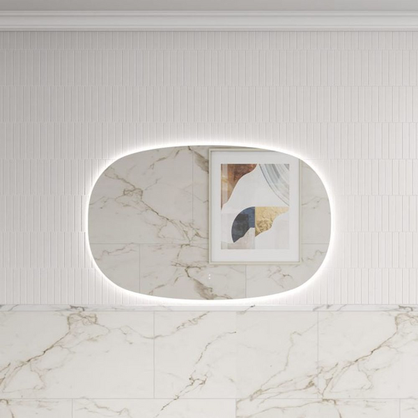Aulic Valmont Horizontal 1100mm LED Mirror Matte White