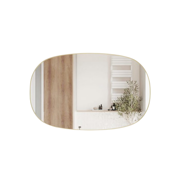 Aulic Valmont Horizontal 1400mm LED Mirror Brushed Gold