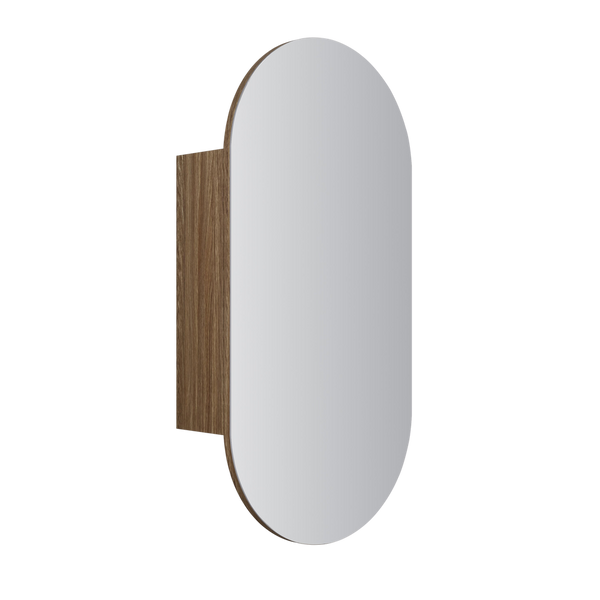 Aulic Beau Monde Oblong Shaving Cabinet 450mm Harvest Oak