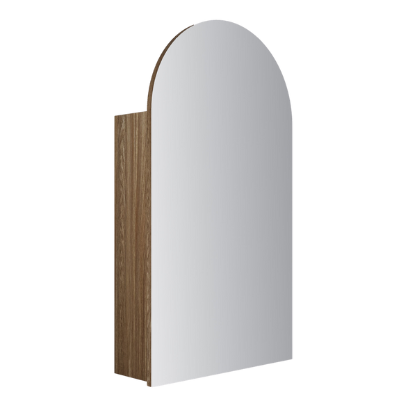 Aulic Canterbury Arch Shaving Cabinet 500mm Harvest Oak