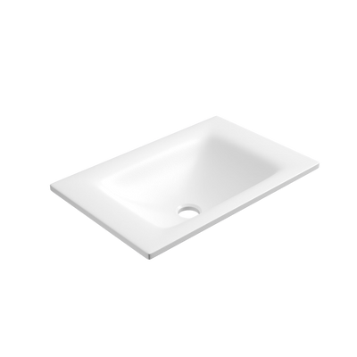 Aulic Sintera Square Stone Top With No Tap Hole 450mm