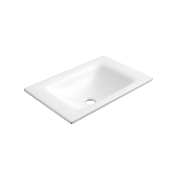 Aulic Sintera Square Stone Top With No Tap Hole 450mm