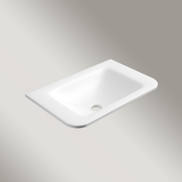 Aulic Sintera Curved Stone Top With No Tap Hole 470mm