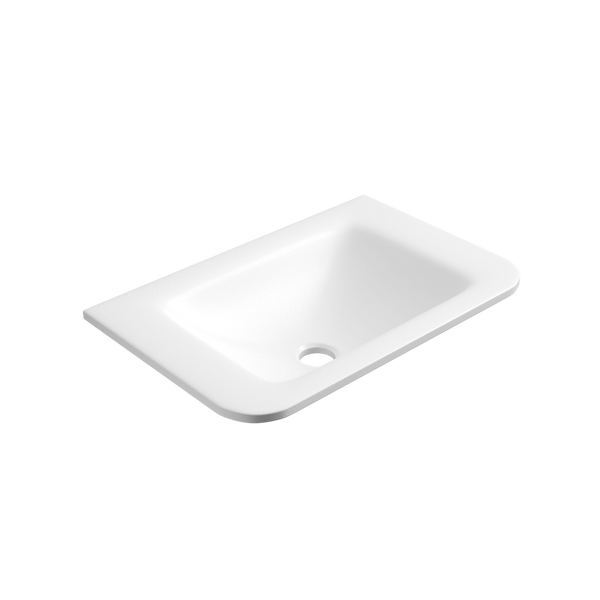 Aulic Sintera Curved Stone Top With No Tap Hole 470mm