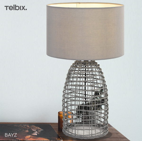 Telbix Bayz 32 Table Lamp Grey