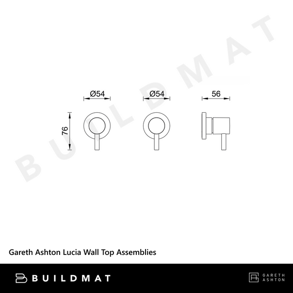 Gareth Ashton Lucia Wall Top Assemblies Chrome