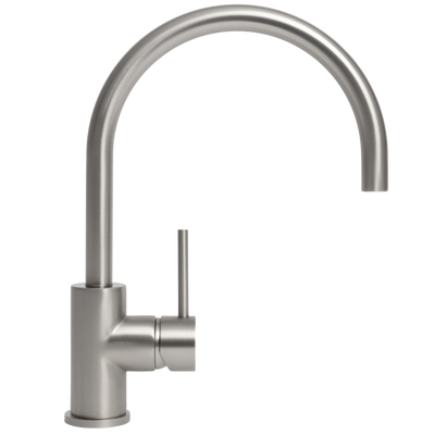 Alma Ashanti Brushed Nickel Gooseneck Mixer