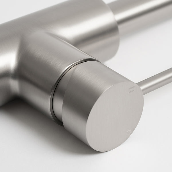 Alma Ashanti Brushed Nickel Gooseneck Mixer