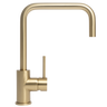 Alma Charlotte Brushed Brass Gold Square Mixer