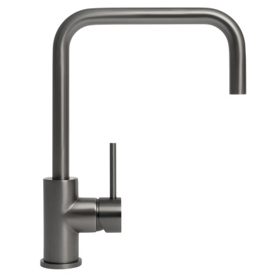 Alma Charlotte Brushed Gunmetal Square Mixer