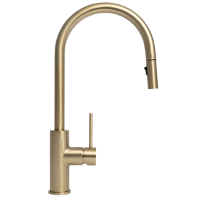 Mira Brushed Brass Gold Pull Out Mixer