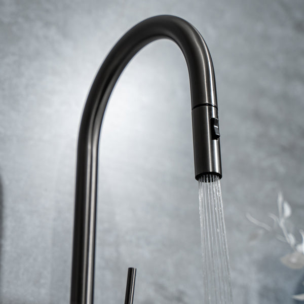 Alma Mira Brushed Gunmetal Pull Out Mixer