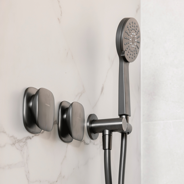 Phoenix Nuage Shower / Wall Mixer Brushed Carbon Lead Free