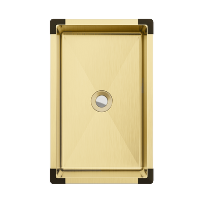 Piper Portable Mini Sink Brushed Brass Gold