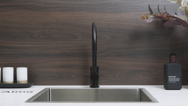 Alma Ashanti Matte Black Gooseneck Mixer