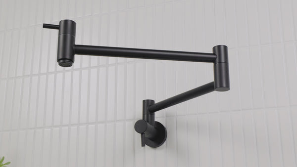 Alma Winslow Wall Pot Filler Matte Black