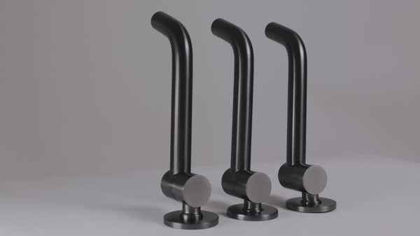 Alma Mira Brushed Gunmetal Swivel Wall Spout