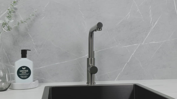 Alma Nisa Square Pull Out Mixer Brushed Gunmetal