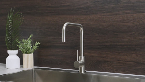 Alma Charlotte Brushed Nickel Square Mixer