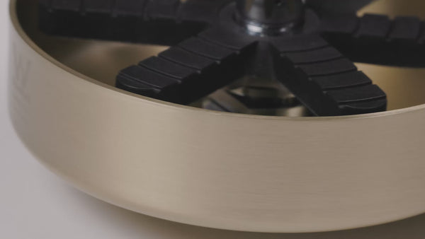 Alma Galen Glass Rinser Brushed Brass Gold